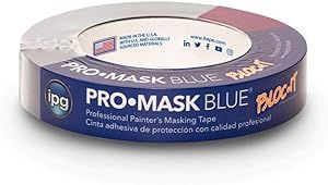 IPG ProMask Blue with BLOC-It, Premium 14-Day Masking Tape, 0.94" x 60 yd, Blue, (Single Roll)
