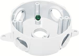 Sigma Engineered Solutions, White Sigma Electric 143854-75WH 3/4-Inch 5 Hole Round Box