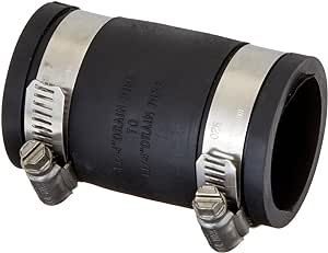 Fernco P1056-125 Flexible PVC Coupling Cast Iron, Plastic or Steel Plumbing Connections, 1-1/4" Pipe Size