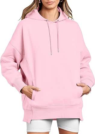 ANRABESS Women's Oversized Hoodies Fleece Casual Drop Shoulder Athletic Sweatshirts Long Sleeve Pullover 2023 Trendy Top