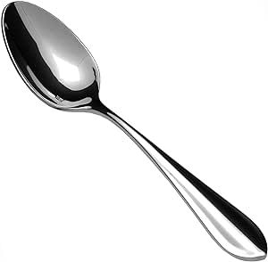 Fortessa Forge 18/10 Stainless Steel Flatware Table Spoon, Set of 12