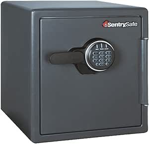 SentrySafe Fireproof Money Safe with Shelf and Impact Resistance, Ex: 17.8 x 16.3 x 19.3 in, Black