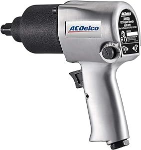 ACDelco ANI405A Heavy Duty Twin Hammer ½” 500 ft-lbs. 5-Speed Pneumatic Impact Wrench Tool Kit