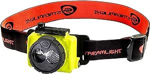 Streamlight 61600 Double Clutch USB Headlamp, Yellow, Clear Retail Packaging