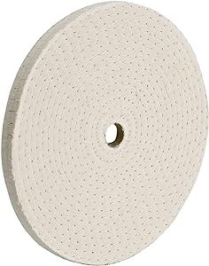 Woodstock D2497 Buffing Wheel, Spiral Sewn 5-Inch by 30 Ply by 1/2-Inch Hole