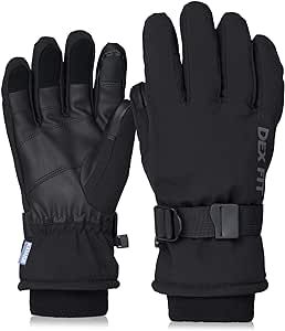 DEX FIT Coldproof Warm Winter Gloves WG201, Waterproof, Double Thermal Finger Protection for Cold Weather Outdoor Work