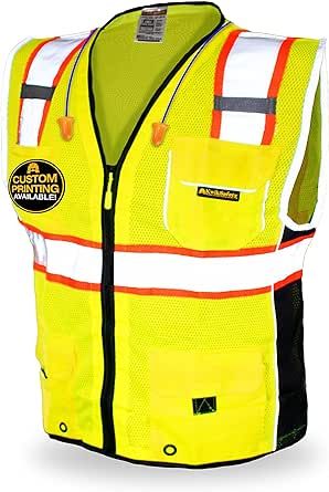 KwikSafety - Charlotte, NC - CLASSIC & SUPREME Safety Vest [Jumbo Pocket] Class 2 Work PPE ANSI Tested OSHA Compliant